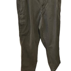 Dockers W36 L30 brown cotton flat front classic fit 5 pocket heavy utility pants